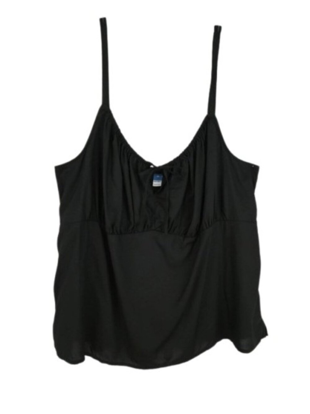 NWT Old Navy Black Sleeveless Blouse Size 2X Adjustable Straps